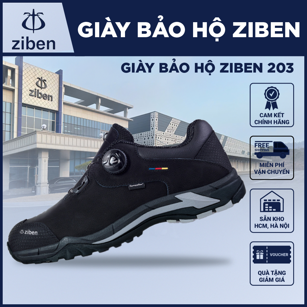 [GENUINE] รองเท้านิรภัย Worket (Ziben) 203 กันน้ํากันลื่นน้ํามันป้องกันเล็บประทับตรานิ้วเท้า