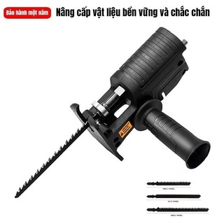 Bộ Chuyển Đổi Máy Khoan Thành Máy Cưa Câm Tay (Tăng kèm 3 lưỡi cưa) bao hành 1 năm