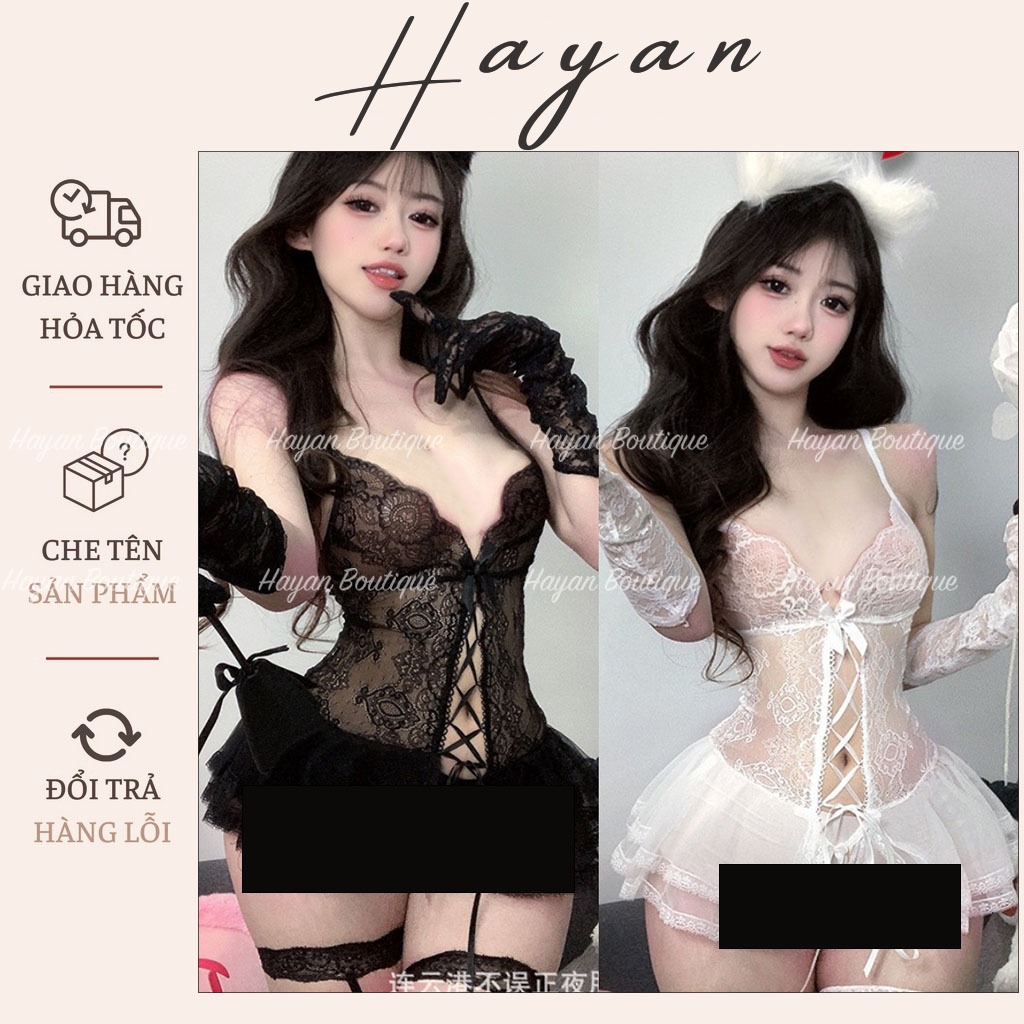 Ht540ชุดนอนบอดี้สูทลูกไม้ระบายเซ็กซี่หุ่น-พองเซ็กซี่ชุดชั้นในคอสเพลย์จั๊มสูทht540