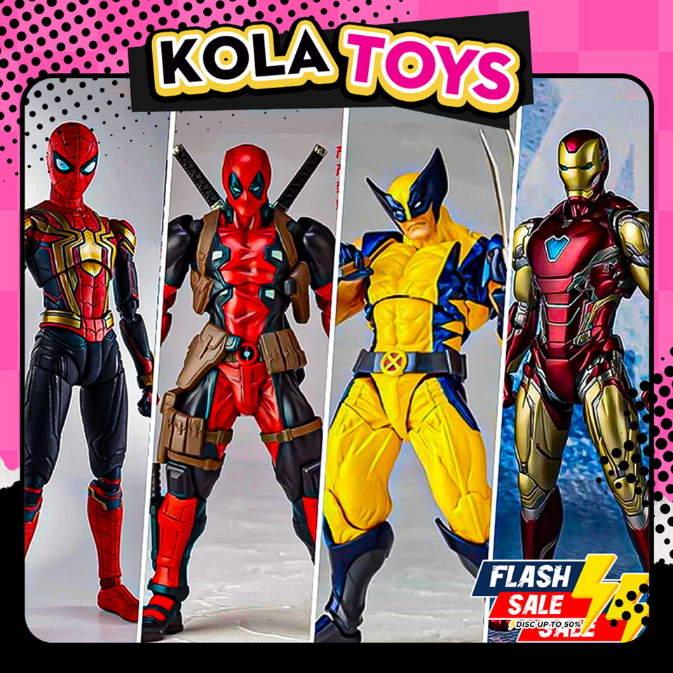 Deadpool Revotech wolverine SHF venom canage marvel รุ่นพร้อมข้อต่อเคลื่อนย้ายของเล่นตกแต่งสูง 20 ซม