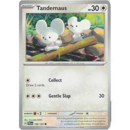 [การ์ดโปเกมอน TCG] Tandemaus - 166/193 - ทั่วไป