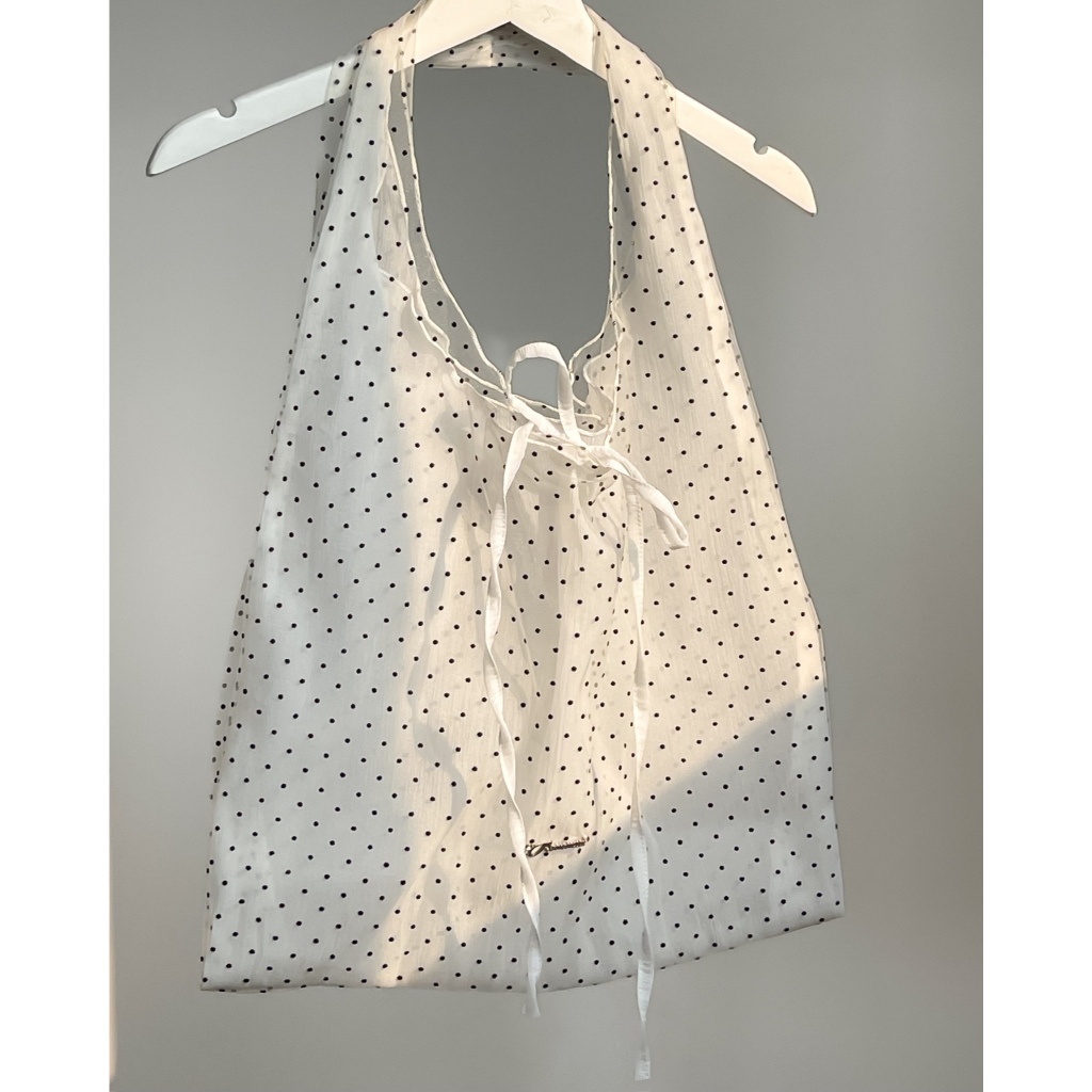 Dear Dot Tote Bag - Remmus | กระเป๋าลายจุด voile 2 ชั้นสําหรับผู้หญิง
