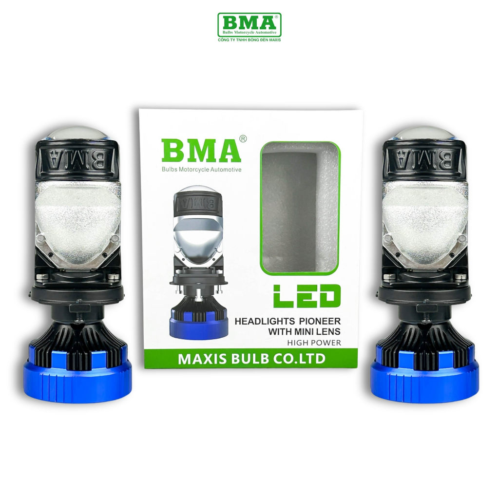 R05 BMA ไฟหน้า LED ทรงกลม Bi-S - ไฟหน้า Super 120W เฉพาะในรถยนต์ - รถจักรยานยนต์ - 1 ปี