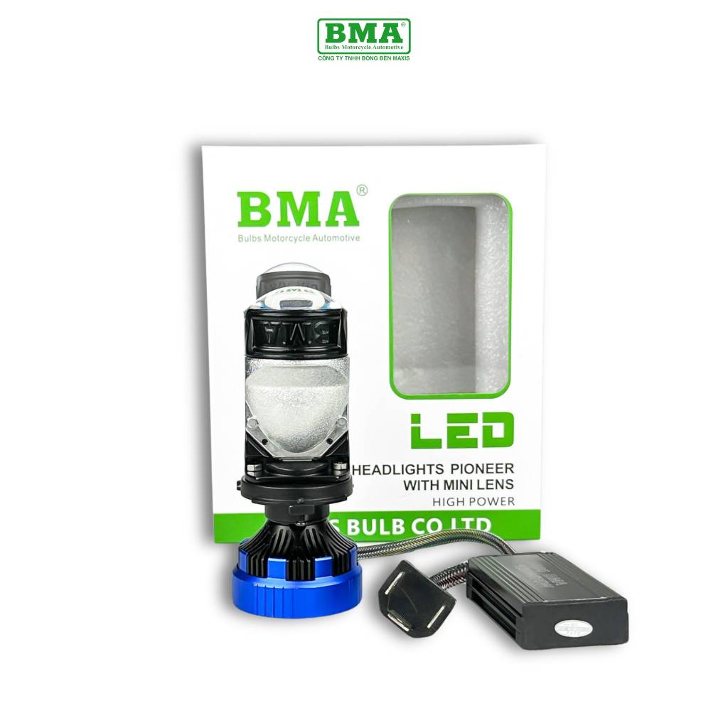 R05 BMA ไฟหน้า LED ทรงกลม Bi-S - ไฟหน้า Super 120W เฉพาะในรถยนต์ - รถจักรยานยนต์ - 1 ปี