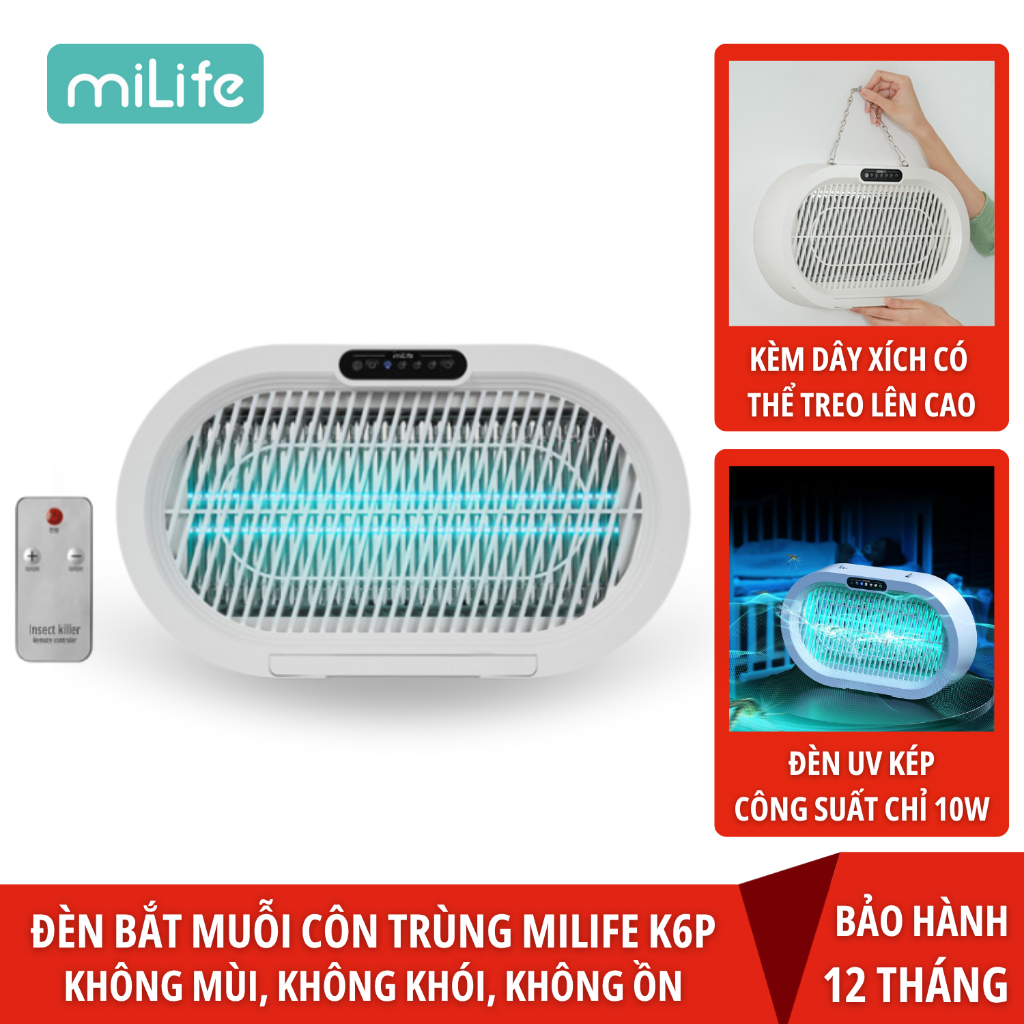 MiLife K6P โคมไฟกําจัดยุงสําหรับมดและแมลงวัน