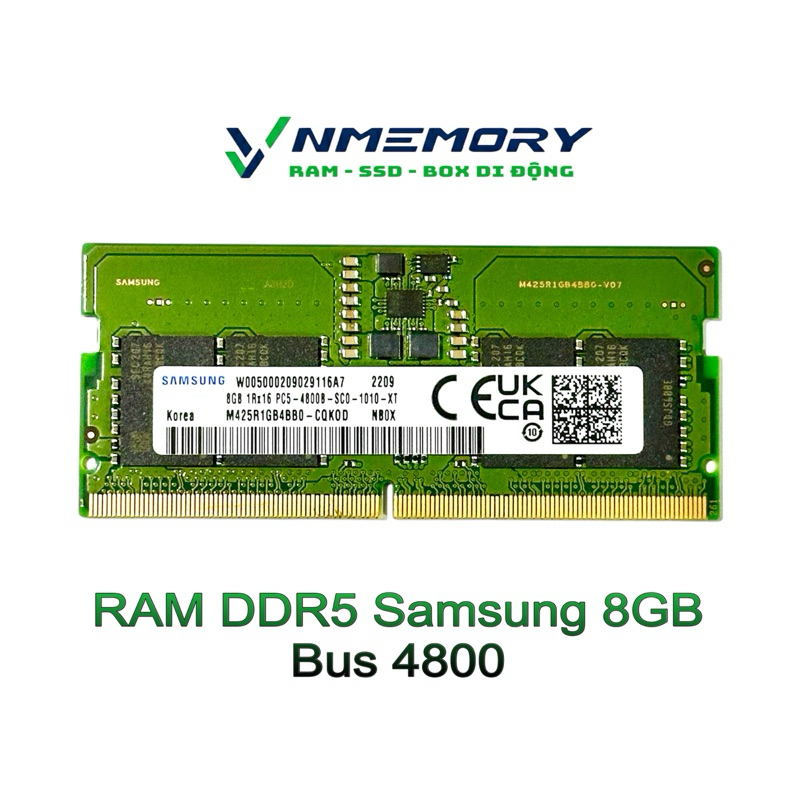 แล็ปท็อป Ram DDR5 Samsung 8GB Bus 4800