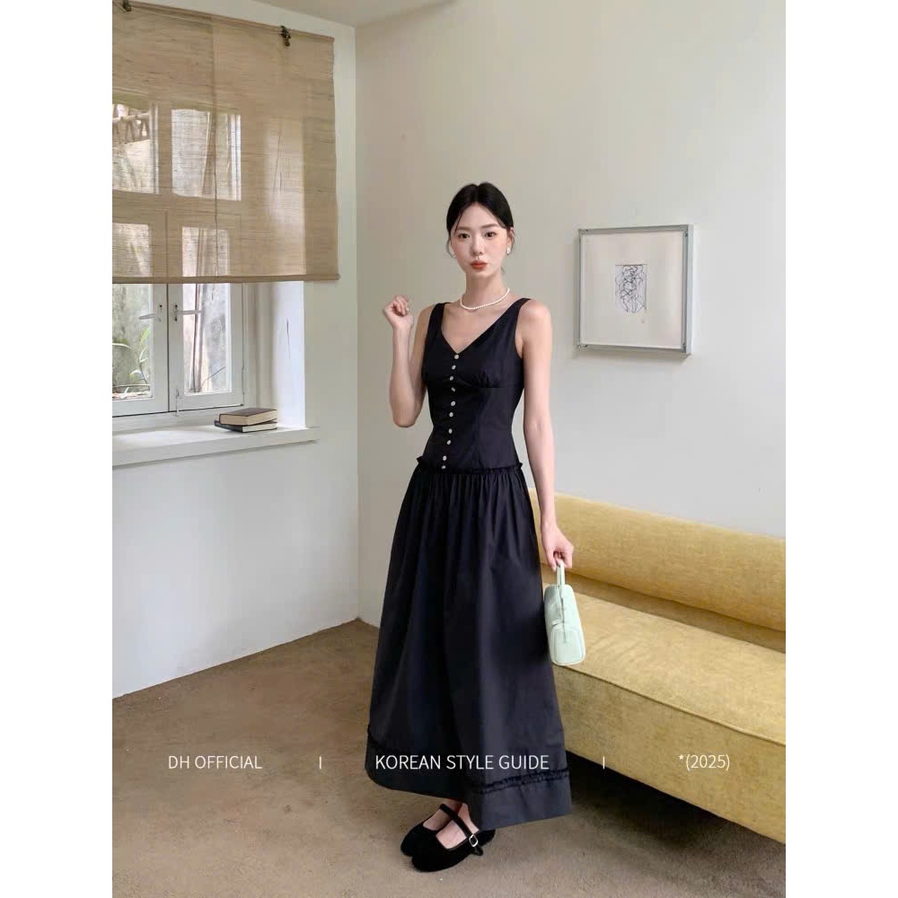 ชุดเดรสผู้หญิงคอวียาวหวานและสง่างาม - ชุดเดรส calie - รูปที่ 2