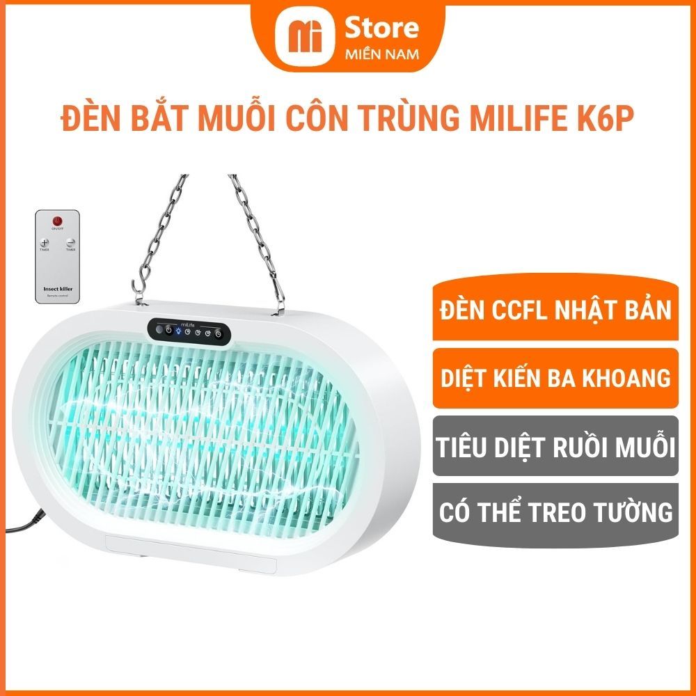MiLife K6P โคมไฟกําจัดยุงและแมลงวันติดผนังฆ่ามดสามก้อน