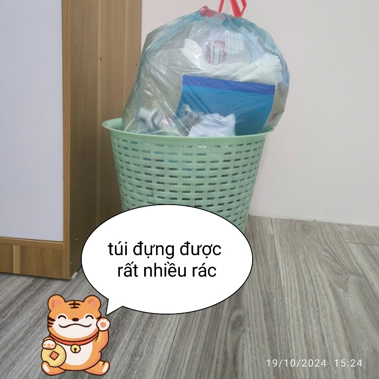 ถุงขยะหูรูด (ขนาด 45 x 50ซม)