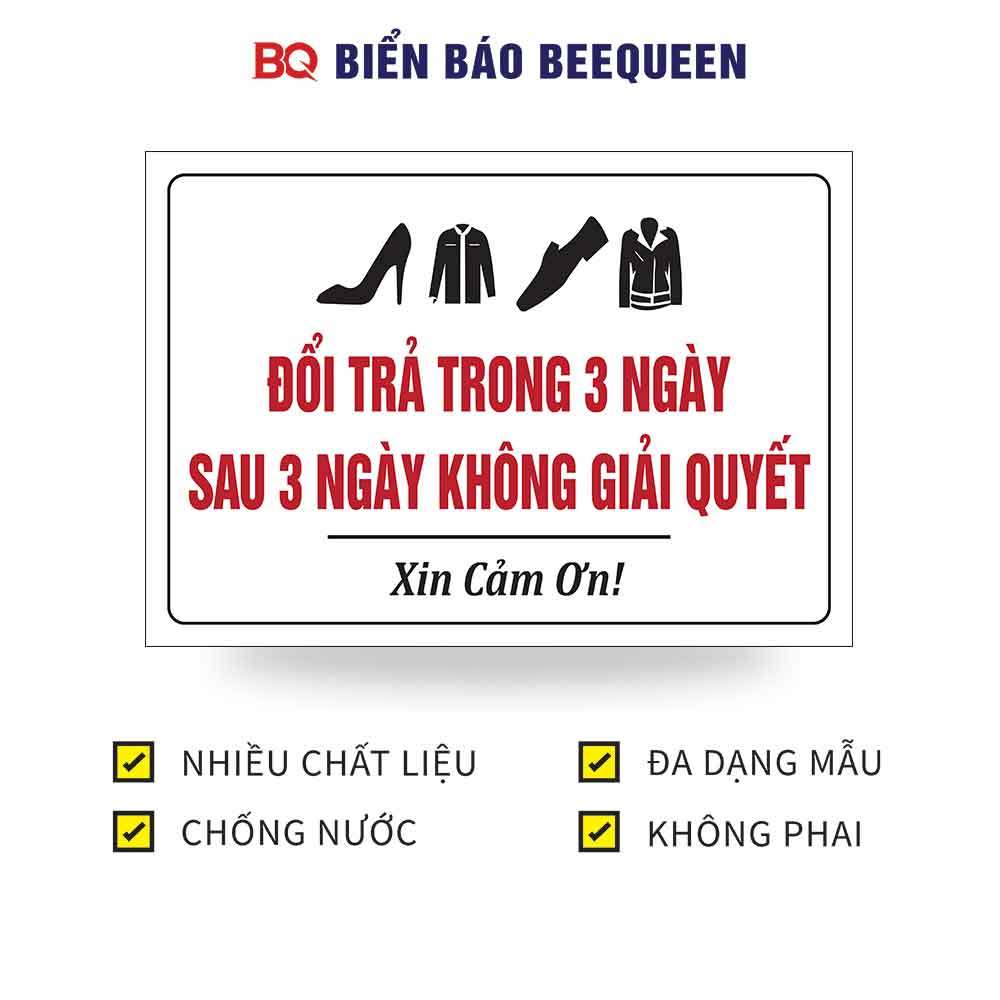 ป้าย RETURN WITHIN 1 2 3 DAYS AFTER 1 2 3 DAYS NO SOLUTION PLEASE THANK YOU N309