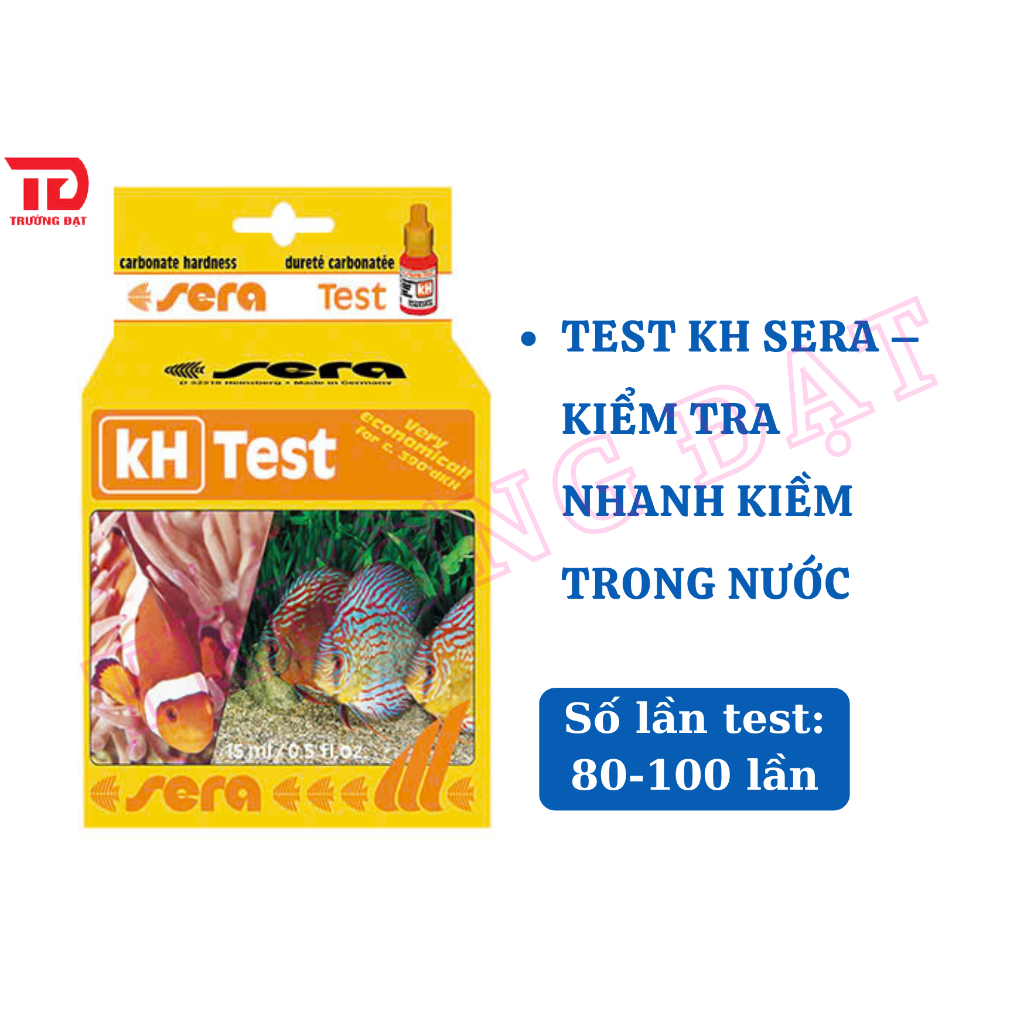 Test KH Sera ตรวจสอบความเป็นด่างในสิ่งแวดล้อมน้ําบ่อกุ้ง