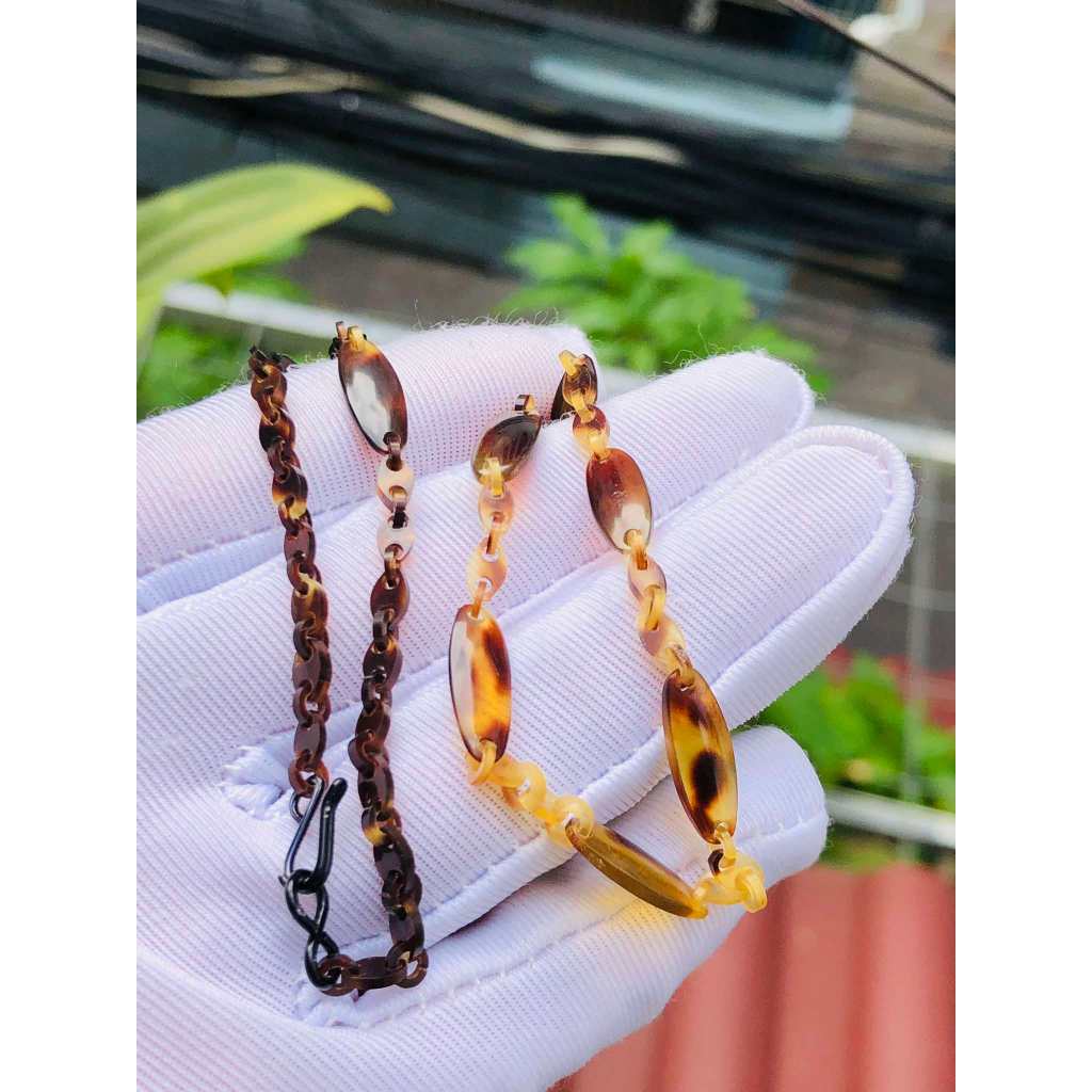 Dm สร้อยคอหัวเข็มขัดสีดํา made in Japan มือ 2