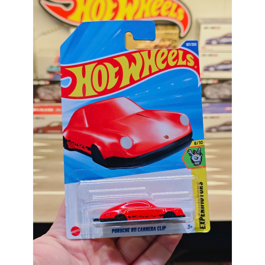 Hot Wheels Porsche 911 Carrera Clip (พวงกุญแจ) (สีแดง)
