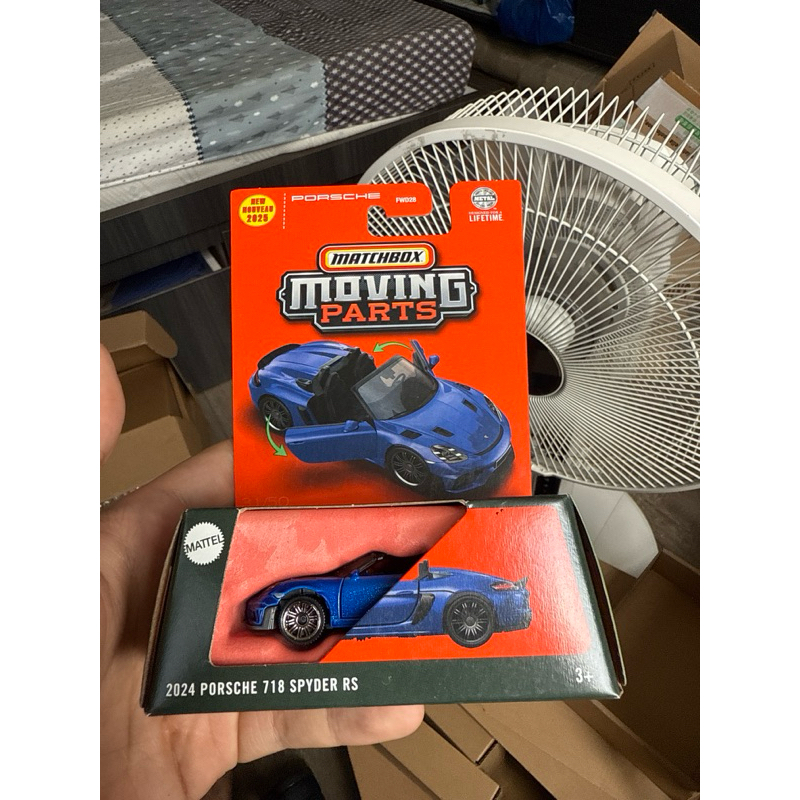 Matchbox Porsche 718 Spyder RS/ โมเดลรถที่สามารถเปิดประตูได้