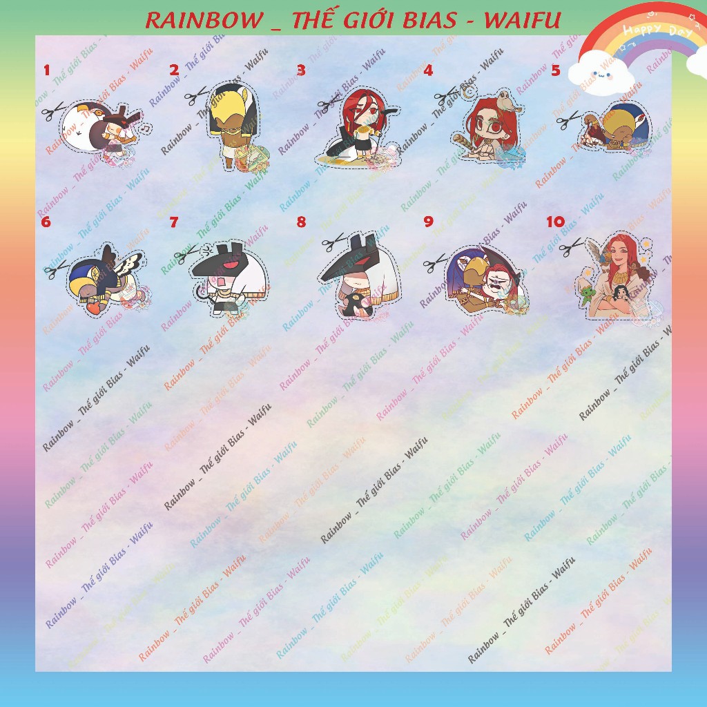 สติ๊กเกอร์รอยสัก Ennead 5 ซม., รูปลอก UV ชุดเก้าอันยิ่งใหญ่ manhwa bl, รอยสักส่องสว่าง