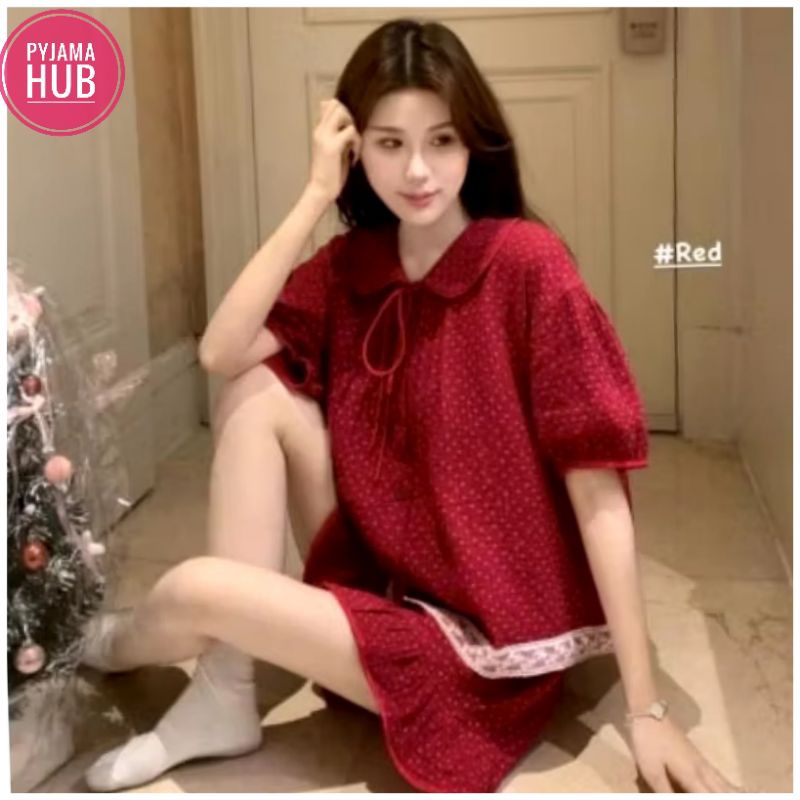 EXTREMELY BEAUTIFUL Thigh Collar PYJAMA SET IU