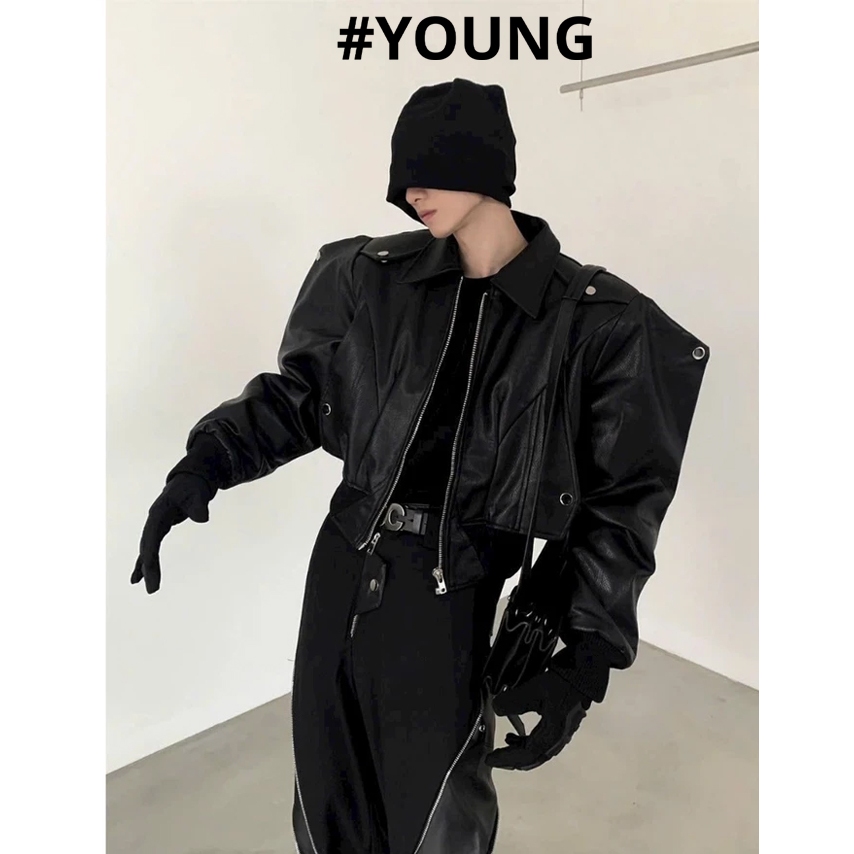 Wukong V2 Jacket - จระเข้หนัง PU - Crop Form 45cm