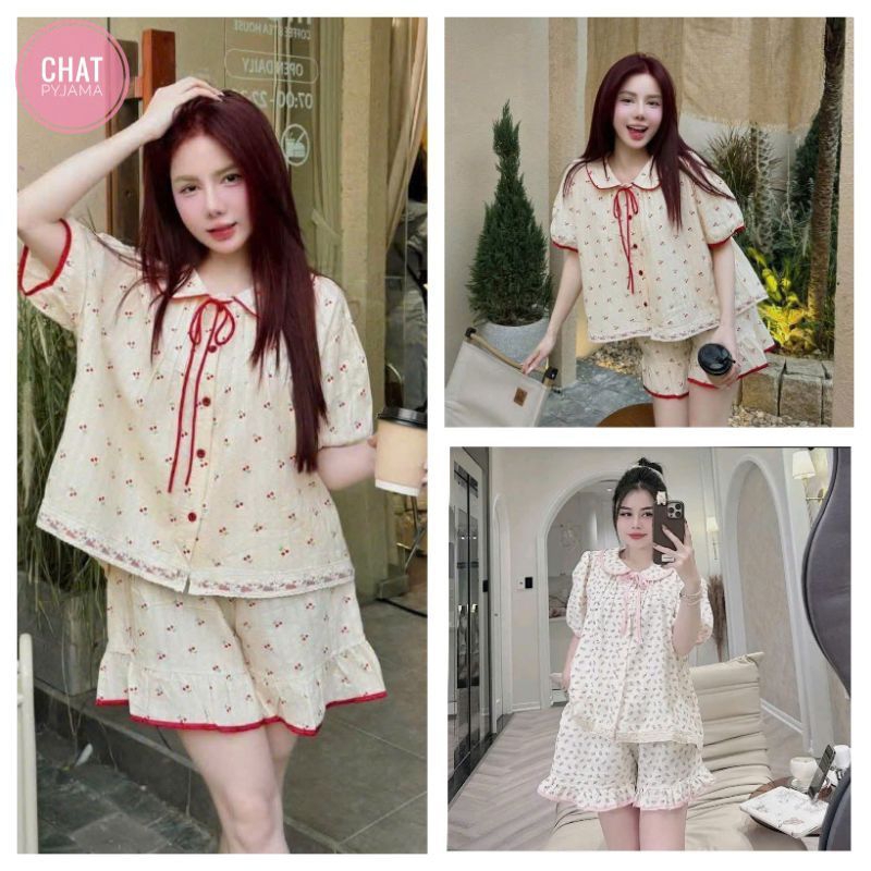 EXTREMELY BEAUTIFUL RUNNING LOTUS PYJAMA SET IU TN29