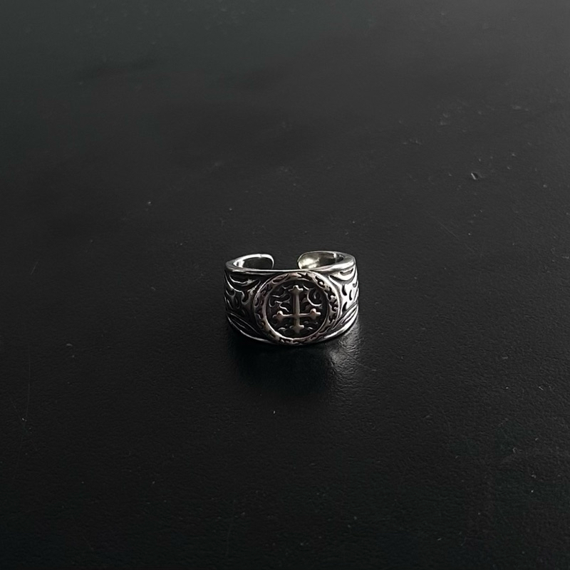 โยโล โยโล | S925 แหวนเปิดชุบเงิน Holy Crest แหวน