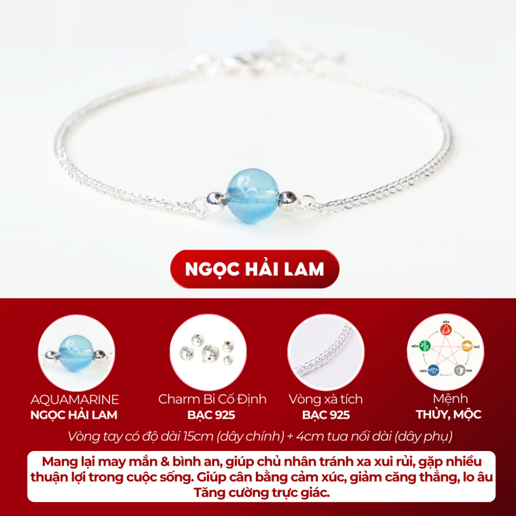 TYCHE สร้อยข้อมือเงิน 925 สําหรับผู้หญิงผสมลูกปัดหินเดี่ยวฮวงจุ้ยธรรมชาติและเครื่องรางบอล