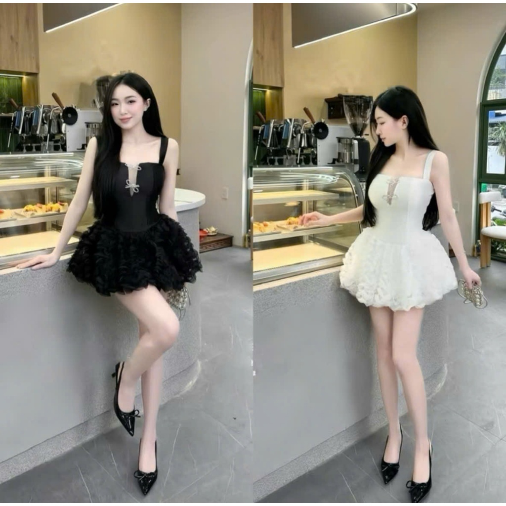 ออกแบบมา ชุดสตรี เดรส แท็ปต้า 2 สายคลื่นตาข่าย และซับใน 2 สีสุดหรูและแผ่นซับน้ํานมสําหรับผู้หญิง ไปปาร์ตี้