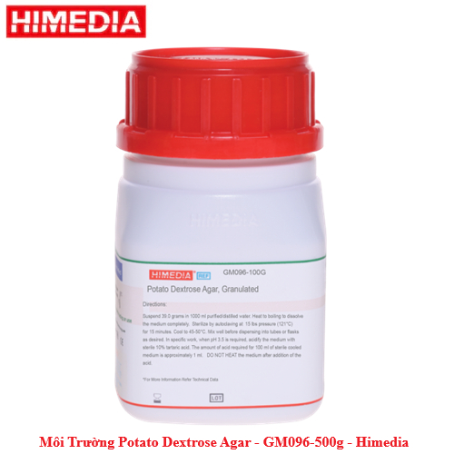 Potato Dextrose Agar Microbial Environment GM096 รุ่น: GM096-500g ยี่ห้อ: Himedia ใหม่ 100%
