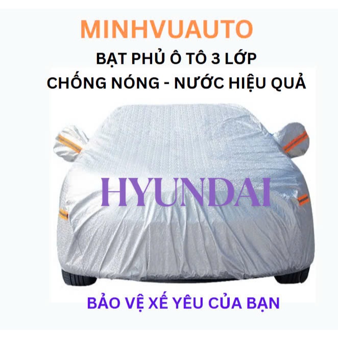 ผ้าคลุมรถสําหรับ Hyundai I10, I20, I30, Accent, Santafe, Tucson, Kona, Getz, Avante, Elantra, Sonata