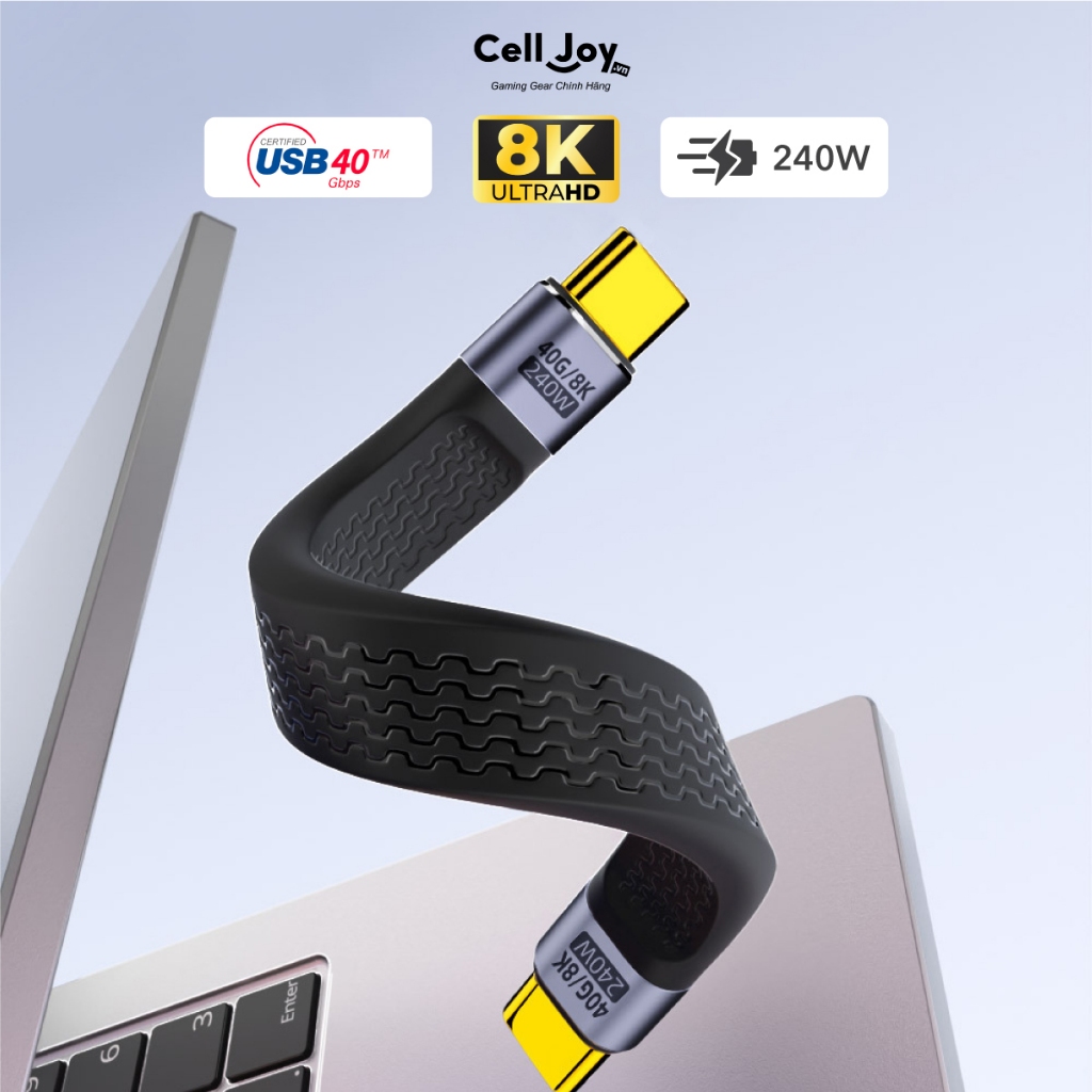 สายเคเบิลข้อมูล USB4 Type-C 40 Gbps สําหรับ SSD แบบพกพา, กล่อง SSD (Type-C ถึง Type-C / Type-C ถึง T