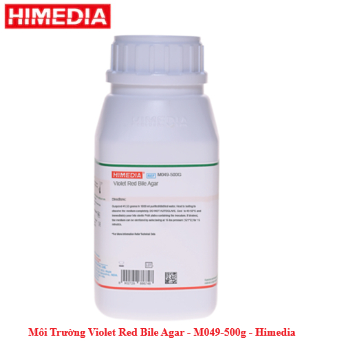 สีม่วงแดง Bile Agar medium รหัส: M049-500G ยี่ห้อ: Himedia สําหรับห้องปฏิบัติการใช้