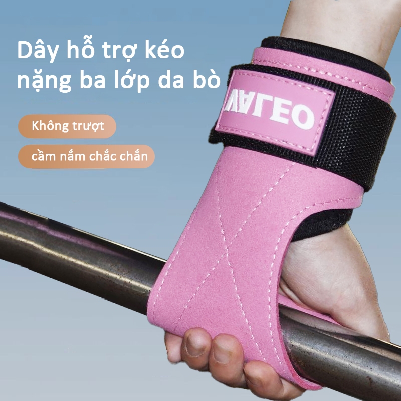 ของแท้ Lifting Straps Deadlift Gym Gloves สําหรับยกน้ําหนักและการฝึกบาร์