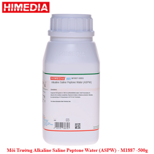น้ําเกลืออัลคาไลน์ น้ํา Peptone (ASPW) M1887 รุ่น : M1887-500g ยี่ห้อ : Himedia ใหม่ 100%