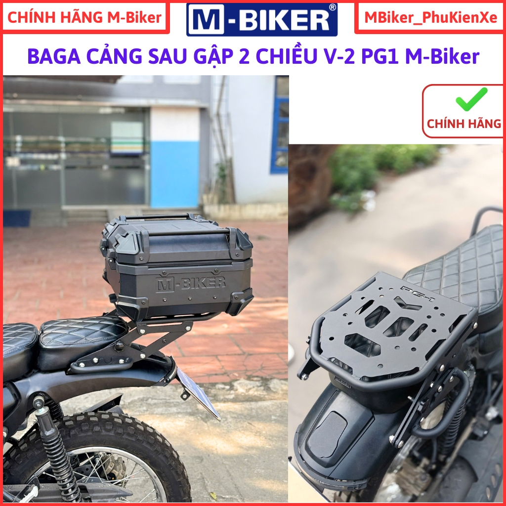 Baga pg1 กระเป๋าพับ 2 ทาง pg1 กระเป๋าหลัง pg1 ของแต่งรถ mbiker แท้
