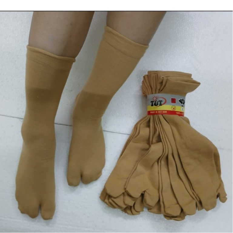 ถุงเท้าผู้หญิงแบบหนีบคอปกสูง CORN ถุงเท้ากันแดดหนายาว 35 ซม. สําหรับแสงแดด COMPANY PRODUCTS T&T