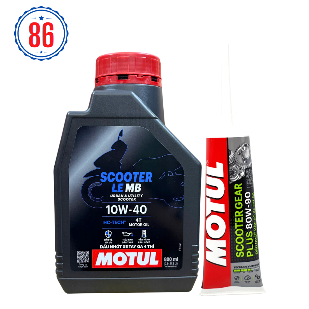 Combo Motul Scooter Le 800ML น้ํามันสกู๊ตเตอร์ + น้ํามัน Motul Scooter