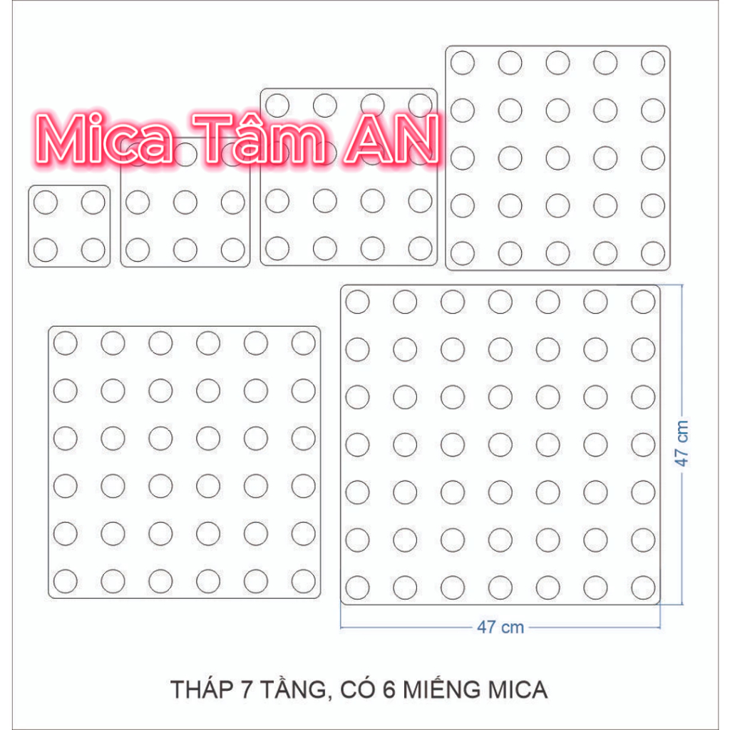 แผ่น MICA แผ่นเสริม 7-LAYER, 9-LAYER WATER TOWER