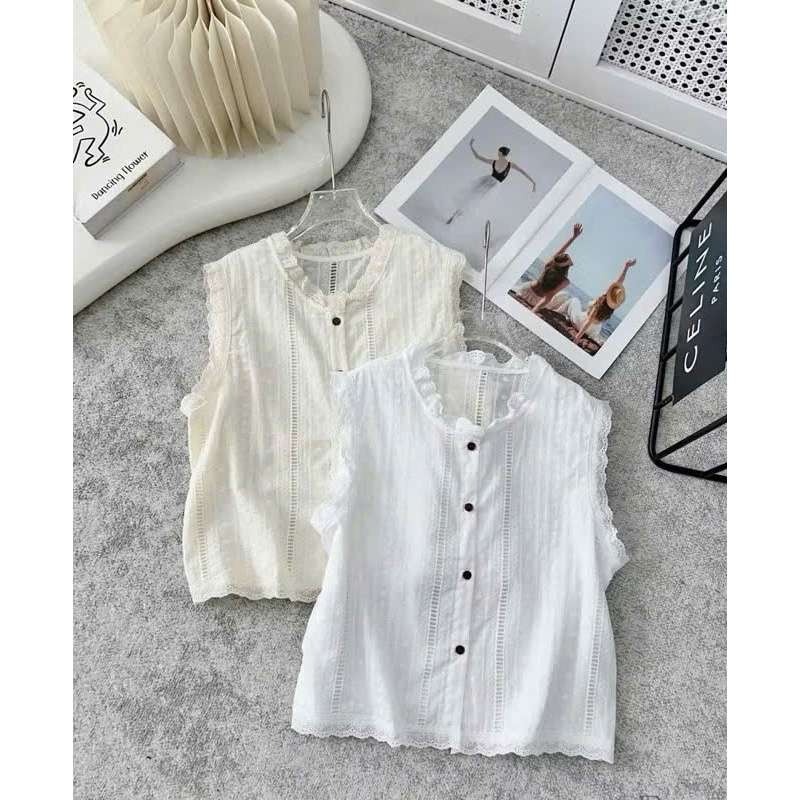 XONXENSHOP เสื้อกล้ามลูกไม้ PCT รหัสคอ F098