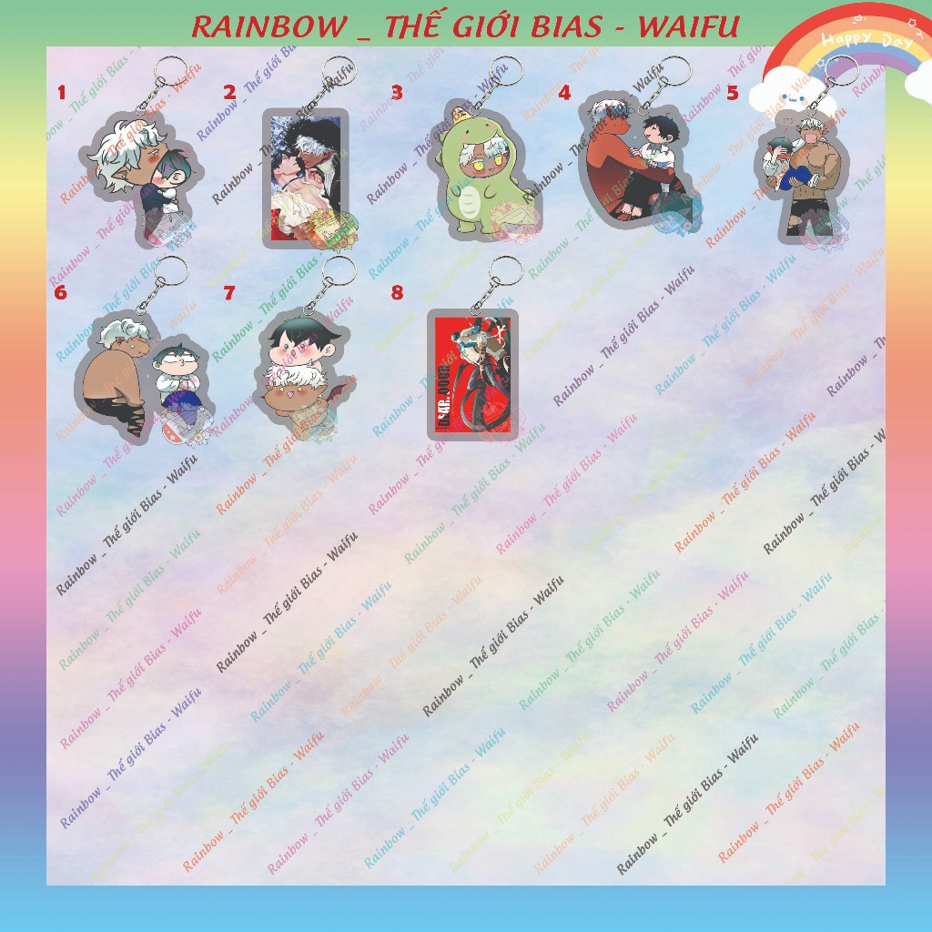 พวงกุญแจไมก้าประตู Dear 5cm พวงกุญแจอะคริลิค ประตู Dear manhwa bl