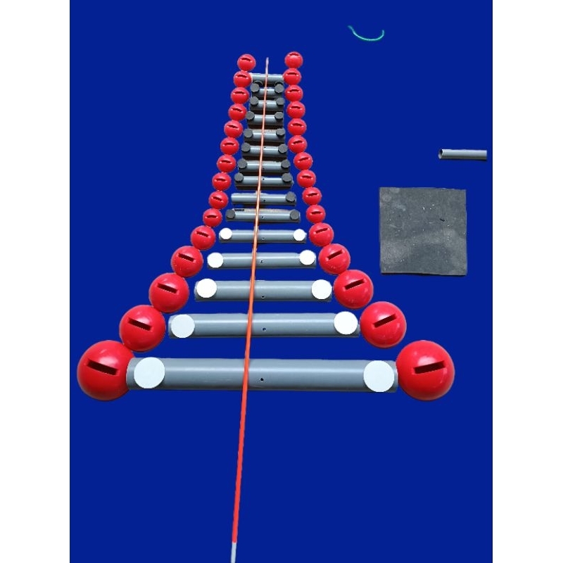 ขลุ่ยว่าวพลาสติกเต็มใบ (ทําเองเอง) พร้อมผนังแถมเสา