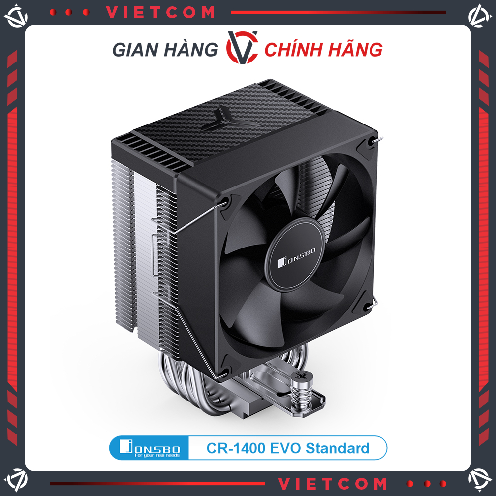 Jonsbo CR1400 EVO Standard CPU Air Cooler - รุ่นสีดําไม่มี led