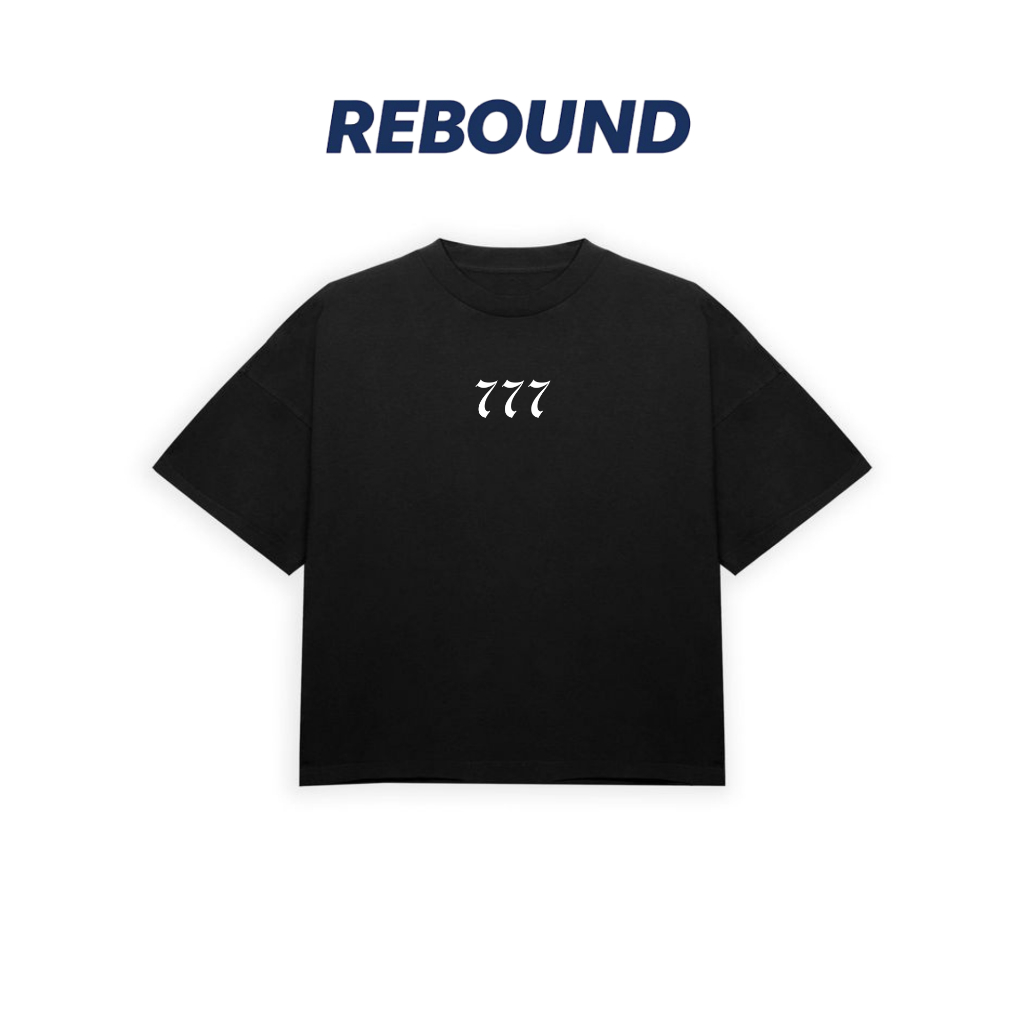 เสื้อยืด Boxy "777" 250gsm ผ้าคอตตอน 100% 250gsm เท่และหนา