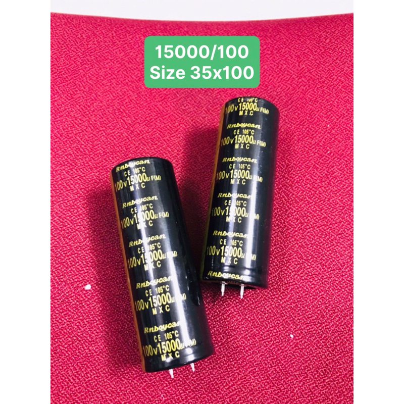 คาปาซิเตอร์ 15000/100 15000uf/100v ทุกขนาด made in China