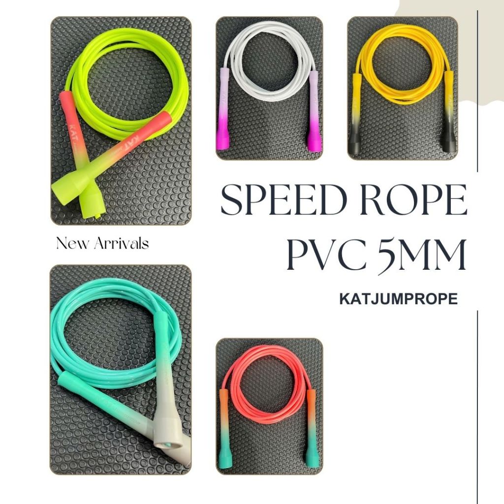 เชือกกระโดด pvc Speed 5 มม. แกนไนลอน / เชือกความเร็ว KAT [SP03]