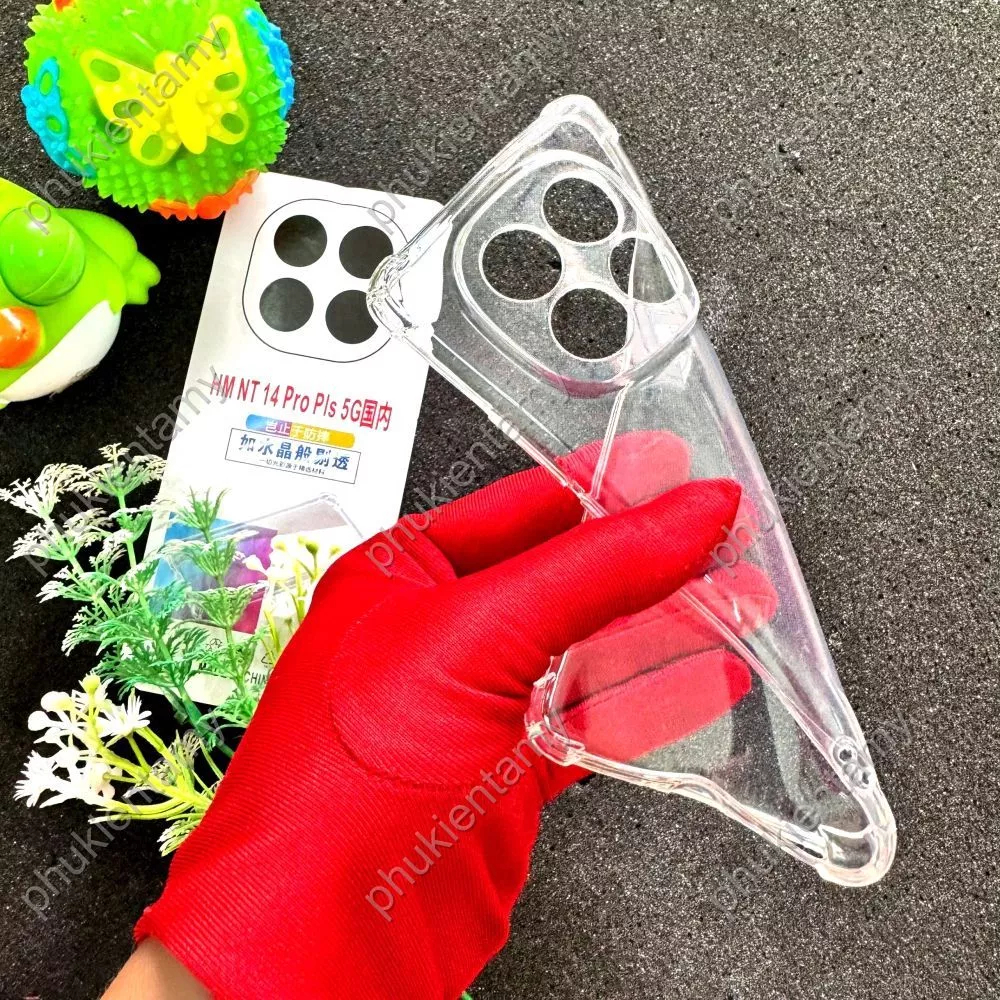 Xiaomi REDMI NOTE 14 PRO PLUS 5G เคสยืดหยุ่นโปร่งใสพร้อมด้านข้างกันกระแทกและกันกระแทก 4 ด้าน