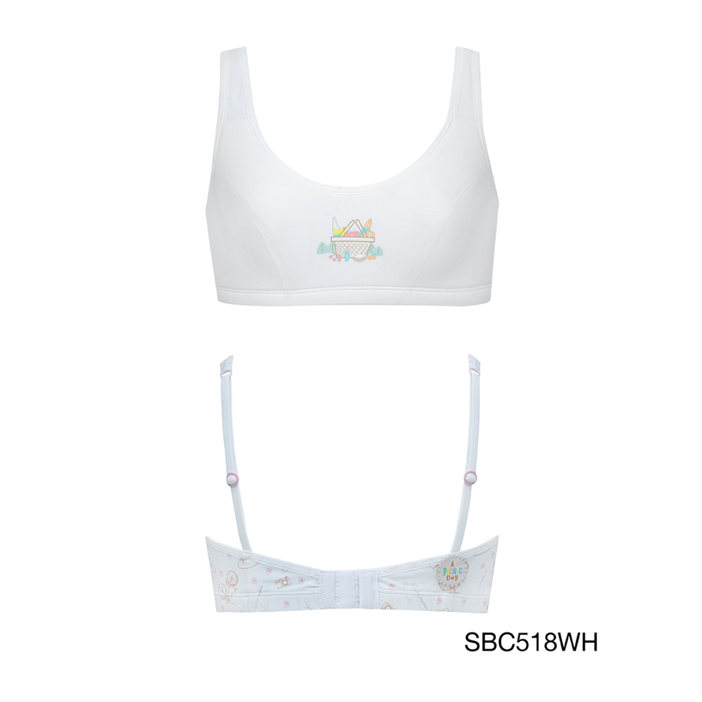 Cool Teen By Sabina White Thin Cushion Bra SBC518