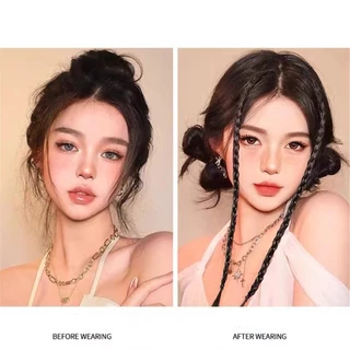 COD-ในไทย💖 แฮร์พีช กิ๊บเปียผม เส้นเล็ก สไตล์เกาหลี 45cm ผมเปีย