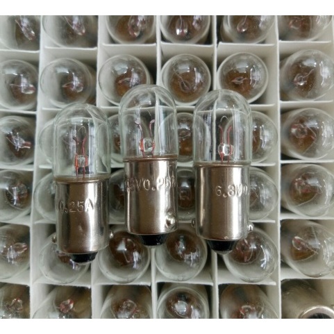 Combo 5 9mm BA9S T10x28 6.3/12/24/30/36 V หลอดไส้