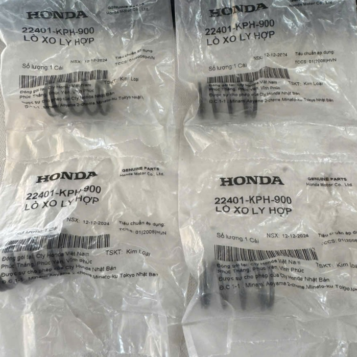 XO FU NEO / FU X / FU MAT / FU LED POT SPRING SET 6 ชิ้น - ZIN GOODS - 22401KPH900 X 6 / 22401KYZ901