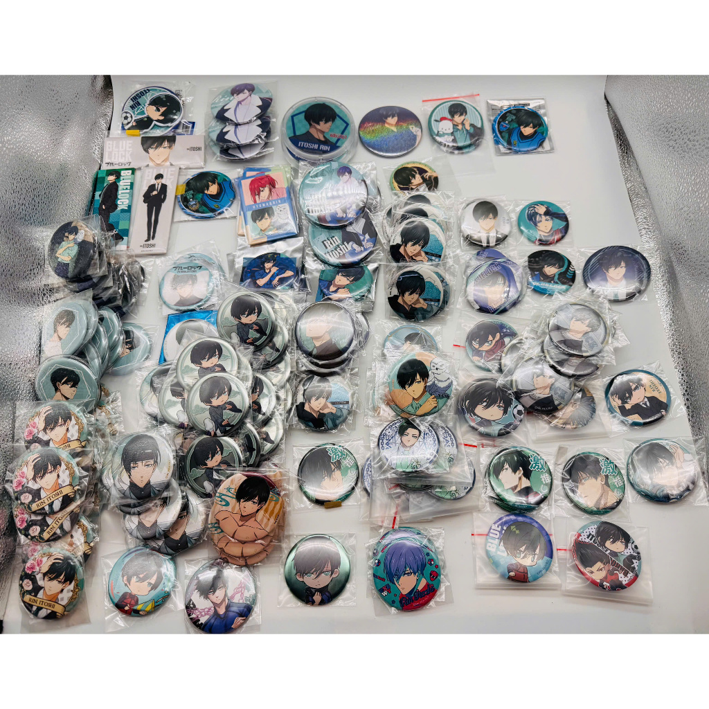 สินค้าพร้อมป้าย พวงกุญแจตัวละคร Rin Itoshi, Nagi, Reo BLUE LOCK, BLLK, ของแท้
