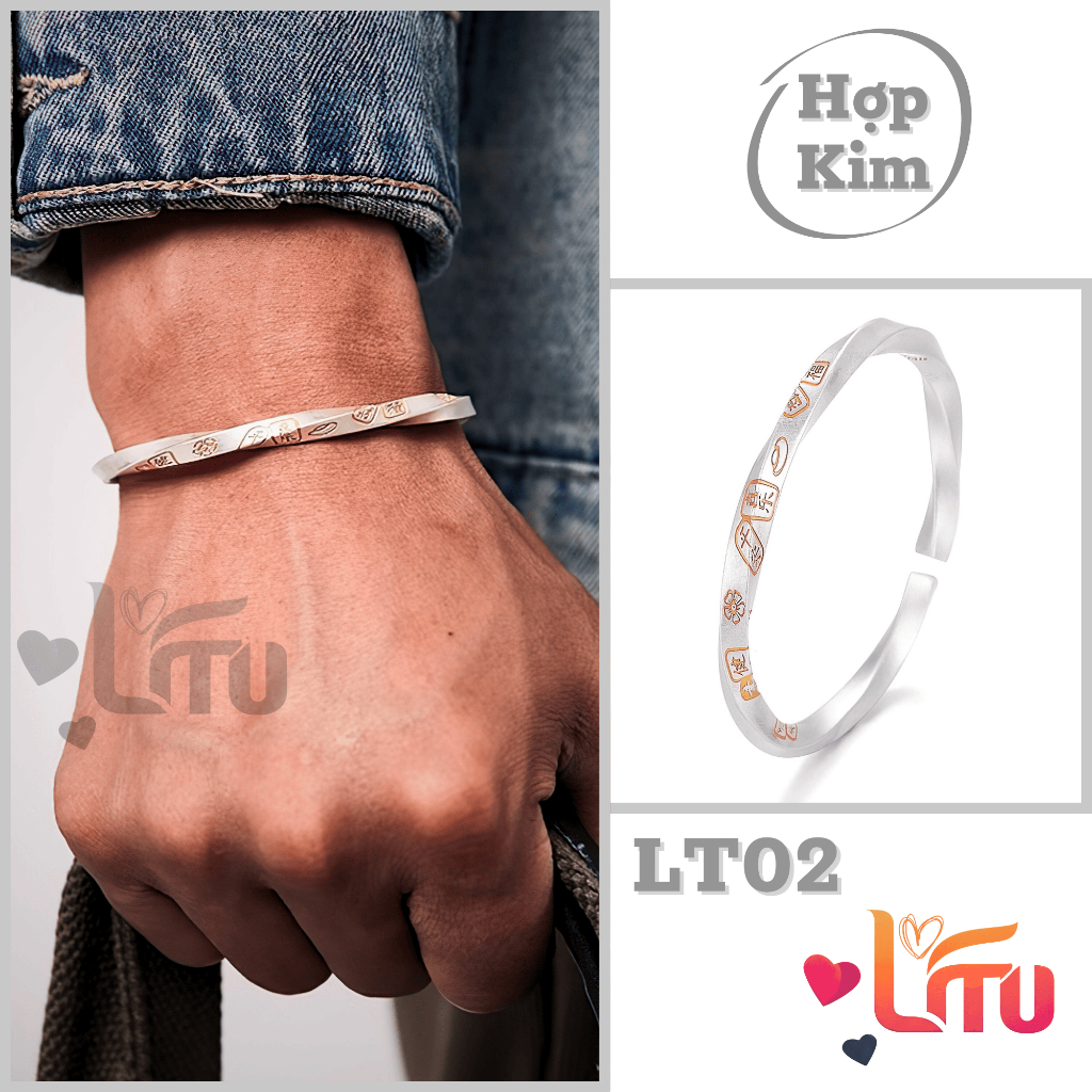 สร้อยข้อมือชุบทองเงิน โมเบียส | ลิตู | Strong, Masculine Fashion Design (LT02)