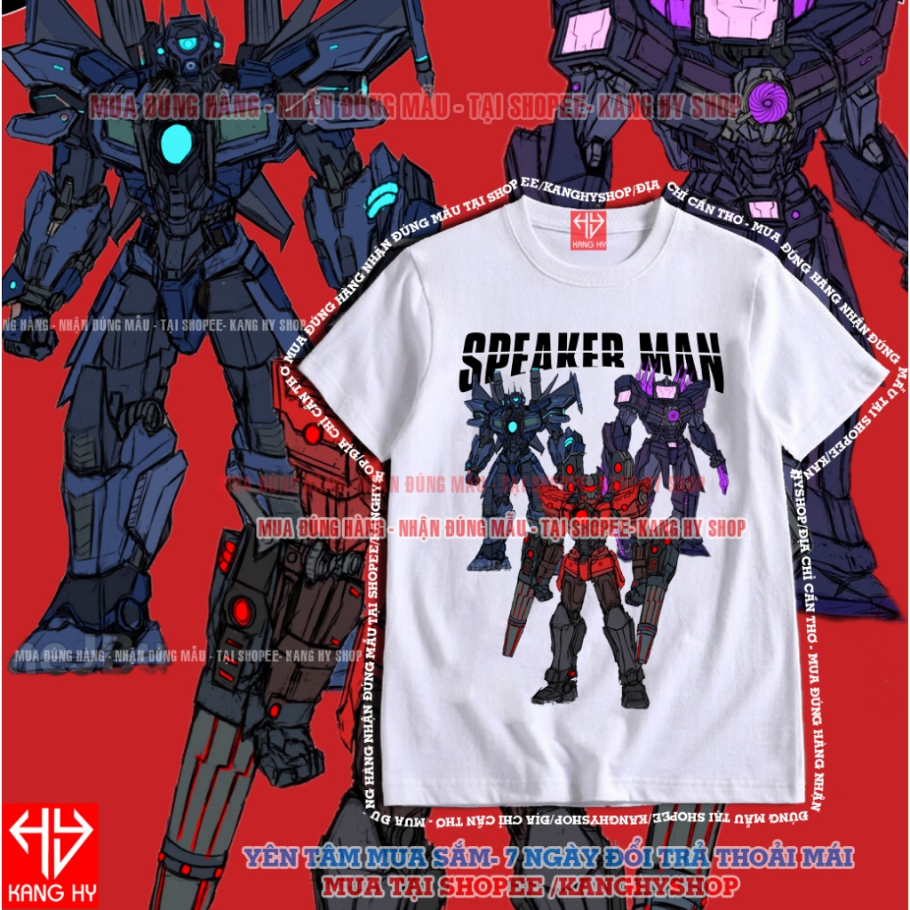 Titan Speakerman 4.0 เสื้อยืดอัพเกรด Sbikidi toilet titan tvman Cameraman F758